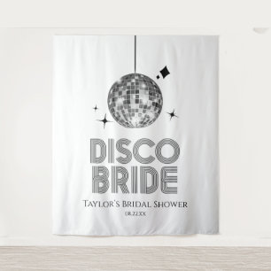 Silver Disco Ball Disco Bridge Brautparty Wandteppich