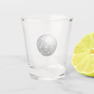 Silver Disco Ball Retro 70er Schnapsglas