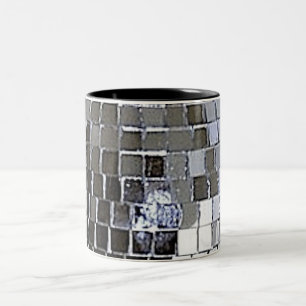 Silver Disco Ball Zweifarbige Tasse