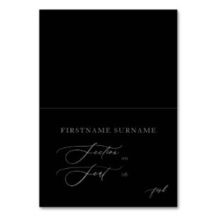 Silver DIY Falted Individual Wedding Platzkarte Tischnummer
