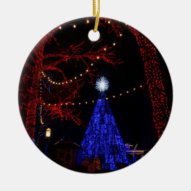 Silver Dollar City Weihnachten Keramik Ornament (Vorne)