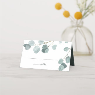 Silver Dollar Eukalyptus Wedding Platzkarte