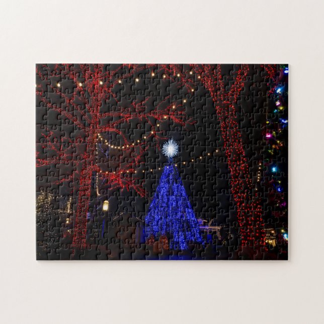 Silver Dollar Weihnachten in der Stadt Puzzle (Horizontal)