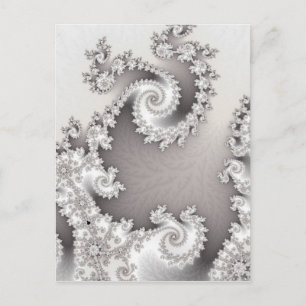 Silver Double Spiral Postcard Postkarte