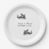 Silver Dragon Wedding Paper Teller