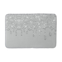 Silver Driving Glitzer Bath Mat
