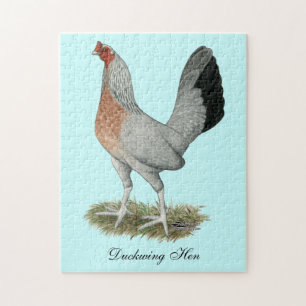 Silver Duckwing Game Hen Puzzle