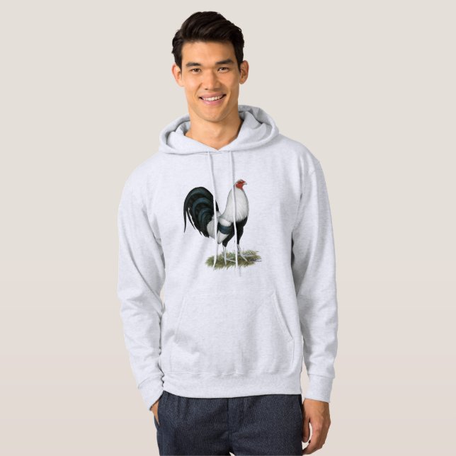 Silver Duckwing Gamecock Hoodie (Vorne ganz)