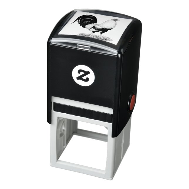 Silver Duckwing Gamecock Permastempel (Produkt)