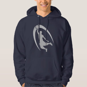 Silver Dunk Basketball Logo Hoodie