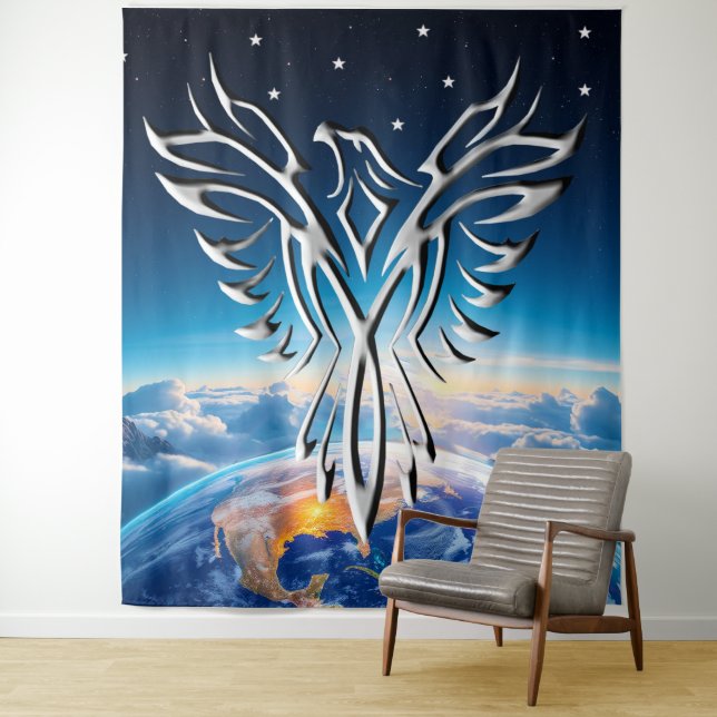 Silver Eagle Sunrise Wandteppich (Beispiel)