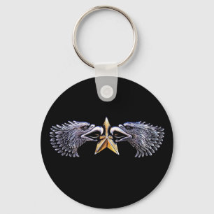 Silver Eagles mit Gold Star Key Chain Schlüsselanhänger