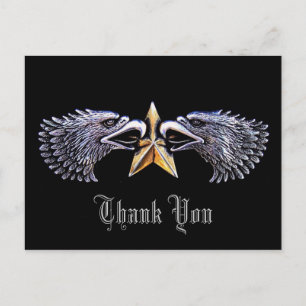 Silver Eagles mit Gold Star Vielen Dank an die Pos Postkarte