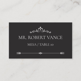 Silver Elegance Collection Wedding Place Card Platzkarte