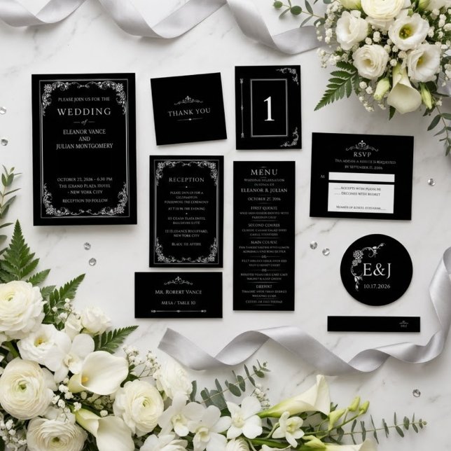 Silver Elegance Collection Wedding Save the Date  (Von Creator hochgeladen)