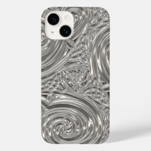 Silver eleganter viktorianischer Jugendstil-Look Case-Mate iPhone 14 Hülle