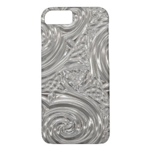 Silver eleganter viktorianischer Jugendstil-Look Case-Mate iPhone Hülle