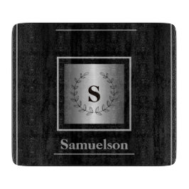Silver-Embellished Personalized Cutting Board Schneidebrett