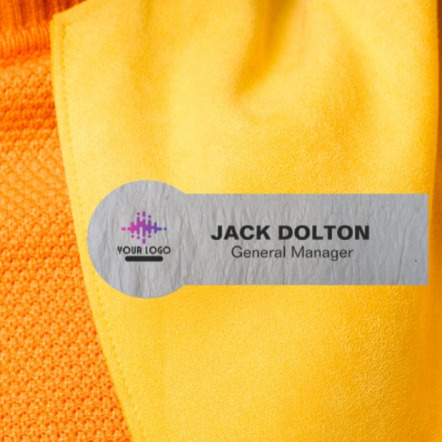 Silver Employee Name Abzeichen mit benutzerdefinie Namensschild (Von Creator hochgeladen)