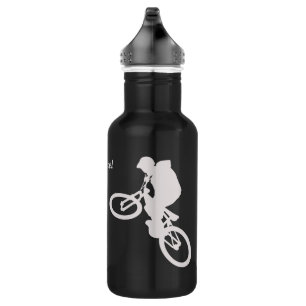 Silver Extreme Cyclist Personalisiert Trinkflasche