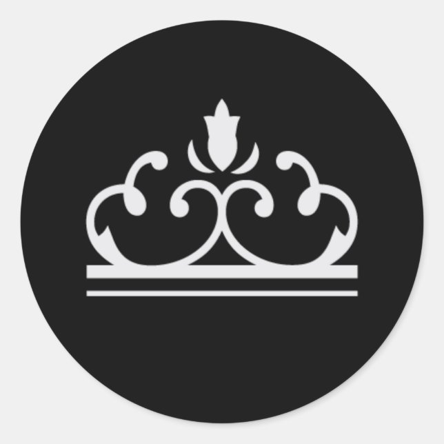 Silver Fairy Tale Sticker (schwarz) (Vorderseite)