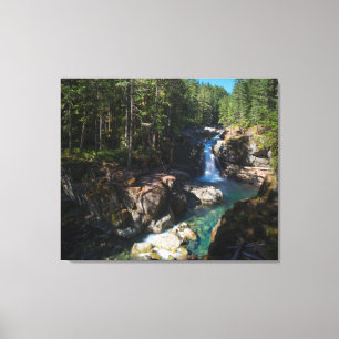 Silver Falls, Mount Rainier National Park Leinwanddruck