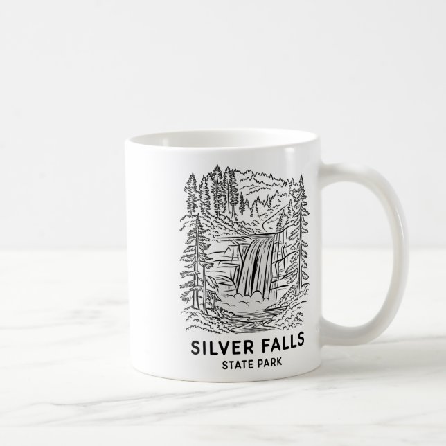 Silver Falls State Park Oregon Wasserfall Camping  Kaffeetasse (Rechts)