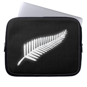 Silver Fern NZ Emblem für Patriotic Kiwis Laptopschutzhülle