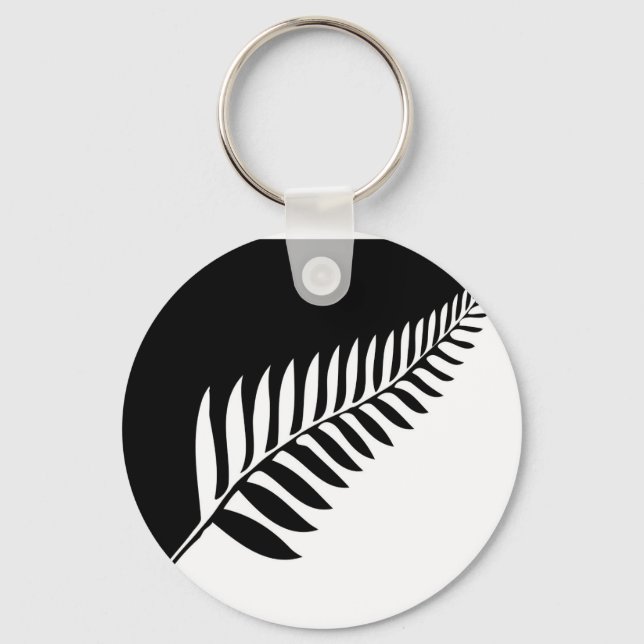 Silver Fern of New Zealand Schlüsselanhänger (Vorderseite)