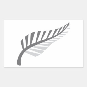Silver Fern Phantastisches Neuseeland-Image Rechteckiger Aufkleber
