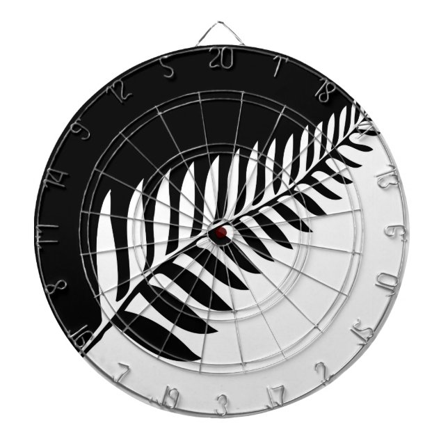 Silver Fern von Neuseeland Dartscheibe (vorne)