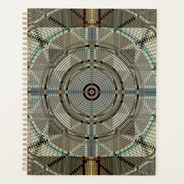 Silver Filigree Scales Fraktal Art Planer (Vorderseite)