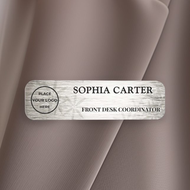 Silver Flora Executive Custom Namensschild (Von Creator hochgeladen)