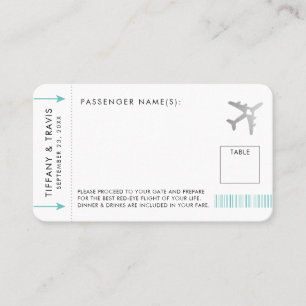 Silver Flugzeug Ticket Boarding Pass Platzkarte