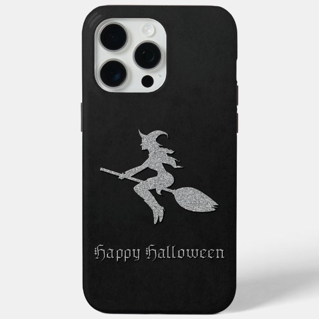 Silver Flying Hexe Halloween Case-Mate iPhone Hülle (Rückseite)