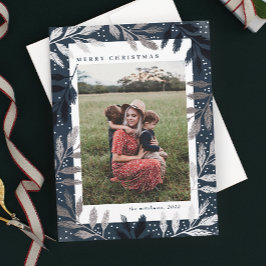 Silver Foil Branches Frohe Weihnachten 3 Foto