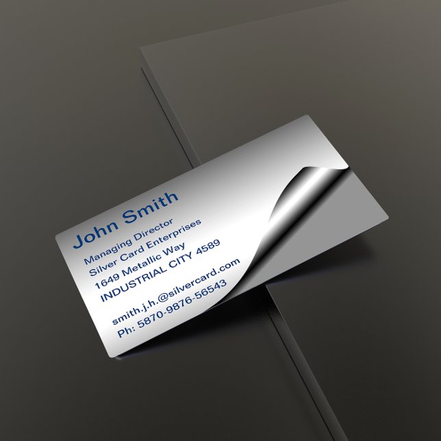 Silver Foil Business Card Visitenkarte (Von Creator hochgeladen)