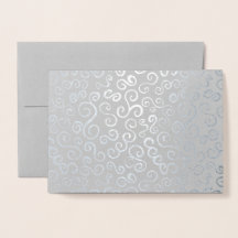 Silver Foil Curves auf Grau