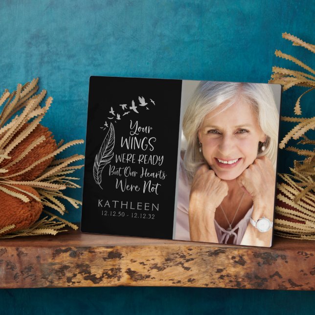 Silver Foil Ihre Flügel waren fertig Foto Fotoplatte (Seite)