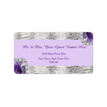 Silver Foil Lila Amethyst-Adresse