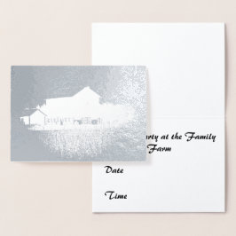 Silver Foil Stall Image Folienkarte