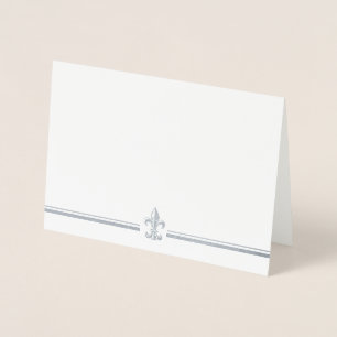 Silver Foil Vintag Elegante Lilie Card Folienkarte