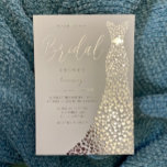 Silver Foil Wedding Dress Brautparty Folieneinladung<br><div class="desc">Silver Foil Wedding Dress Brautparty Einladung Weitere Einladungen in unserem Nest und Nest Store</div>