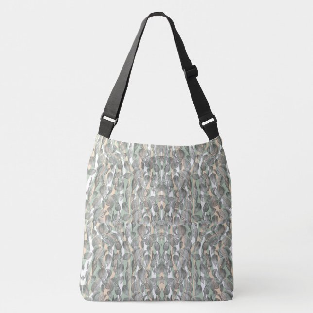 Silver Foliage Garden Bag Tragetaschen Mit Langen Trägern (Vorderseite)
