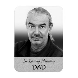 Silver Foto Magnet für Vater oder Großvater