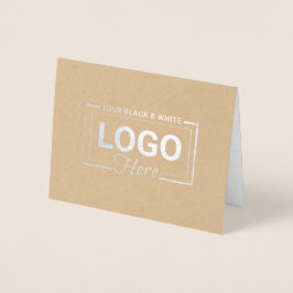 Silver-Fover für Firmenlogo - Vielen Dank. Folienkarte