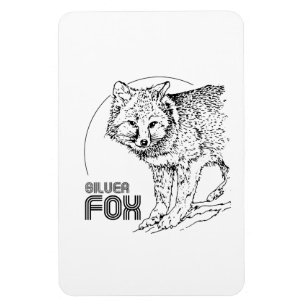 SILVER FOX VINTAG MAGNET