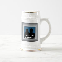 Silver Frame Ihrer Foto Stein-Tasse