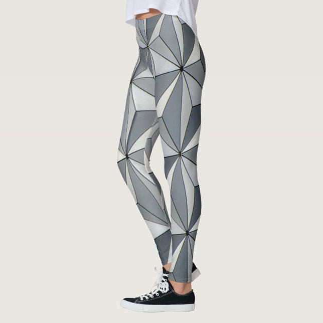Silver Geo Design Leggings (Links)