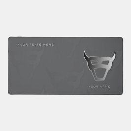 Silver Geometric Bull Pro Gamer Mousepad Schreibtischunterlage